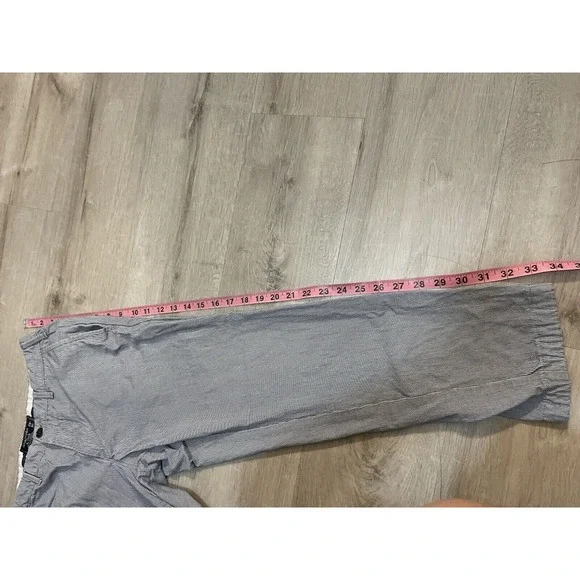 Abercrombie Fitch Pants Striped Khaki Straight Leg W 28 Waist 30 Length - Picture 5 of 7